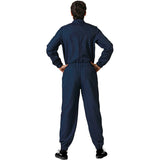 Disfraz para adulto de Piloto de carreras azul Espalda