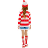 Disfraz de Wally la viajera de los cómics para niña Espalda