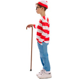 Disfraz de Wally el viajero de los cómics infantil Perfil