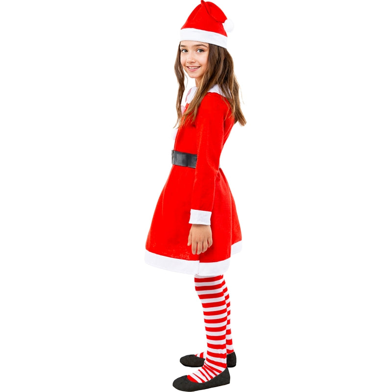 Disfraz de Mamá Noel para niña Perfil