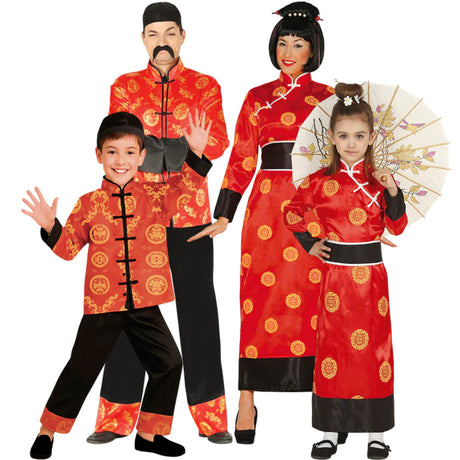 Disfraces Chinos Mandarines para grupos y familias