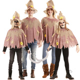 Disfraces Espantapájaros con Poncho para grupos y familias