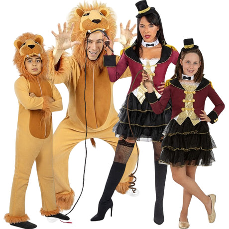 Disfraces Leones y Domadoras para grupos y familias