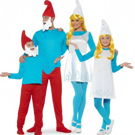 Gruppe von Papa Schlumpf und Schlumpfine