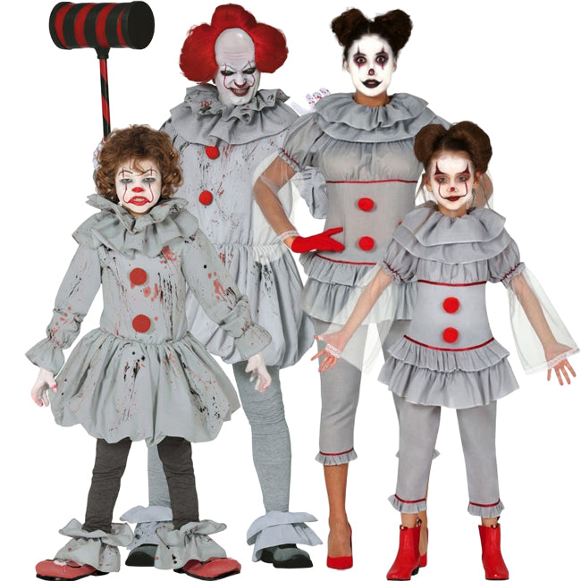 Gruppe von Graue Killerclowns