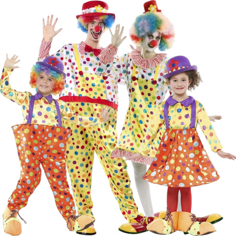 Disfraces Payasos Lunares para grupos y familias
