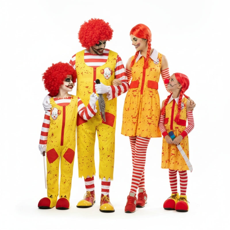 Gruppe von Clowns Ronald McKiller