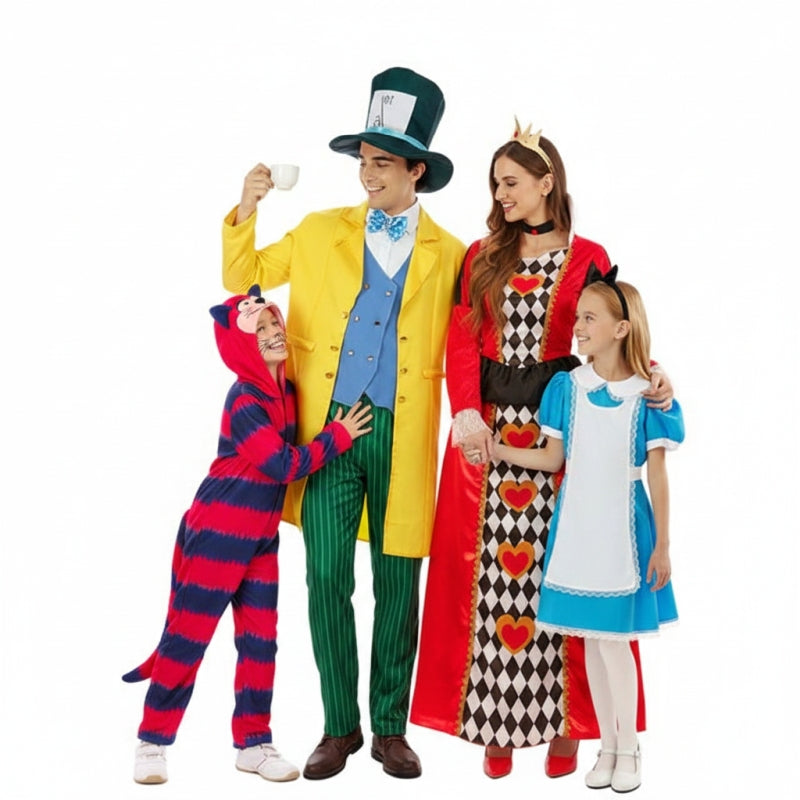Gruppe von Figuren aus der Alice-Geschichte