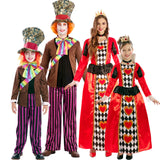 Disfraces Sombrereros y Reinas de Corazones para grupos y familias