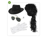 Kit disfraz de Michael Jackson para adulto Contenido