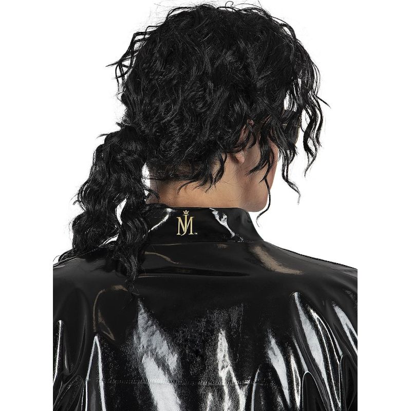 Kit disfraz de Michael Jackson para adulto Peluca Trasera