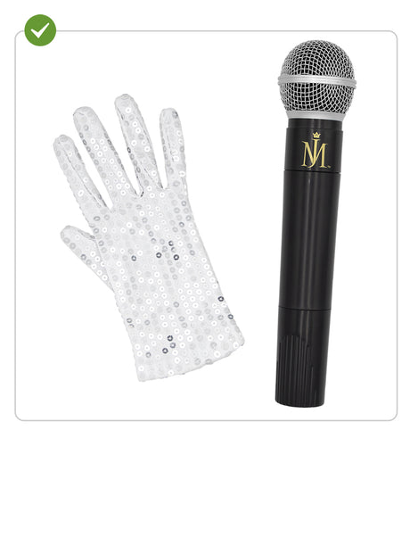 Micrófono y guante de Michael Jackson Contenido