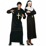 Priester und Nonne Paarkostüm für Erwachsene
