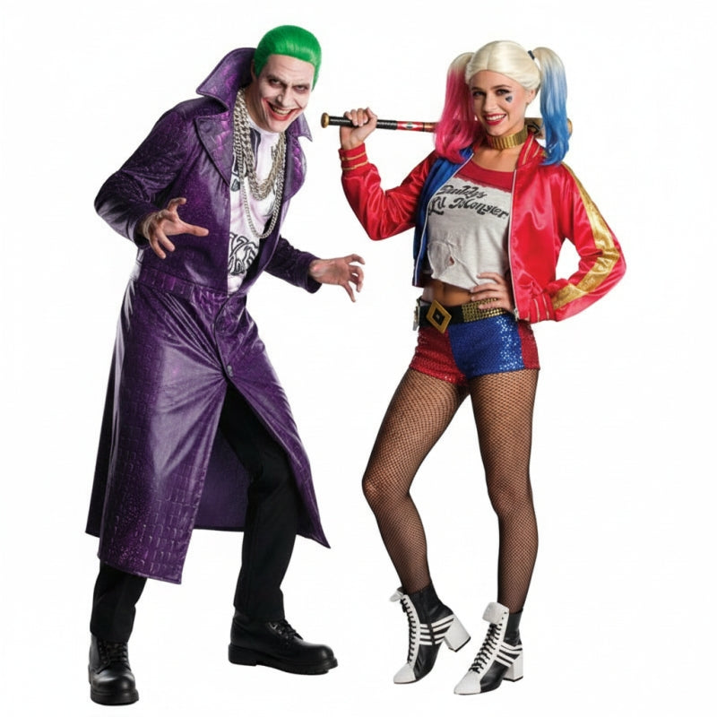 Joker und Harley Quinn Paarkostüm für Erwachsene