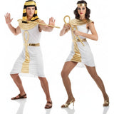 Goldene Ägypter Paarkostüm für Erwachsene