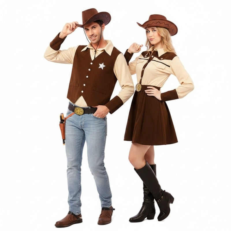 County Sheriffs Paarkostüm für Erwachsene