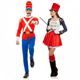 Zinnsoldat und Majorette Paarkostüm für Erwachsene