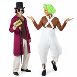 Willy Wonka und Oompa-Loompa aus der Schokoladenfabrik Paarkostüm für Erwachsene