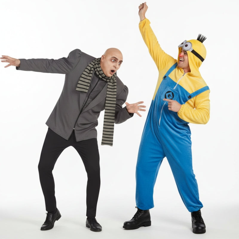 Gru und Minion aus Ich – Einfach unverbesserlich Paarkostüm für Erwachsene