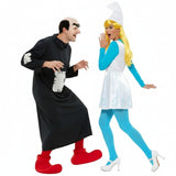 Gargamel und Schlumpfine Paarkostüm für Erwachsene