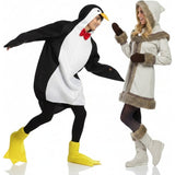Pinguin und Eskimo Paarkostüm für Erwachsene