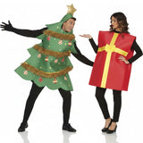 Weihnachtsbaum und Geschenk Paarkostüm für Erwachsene