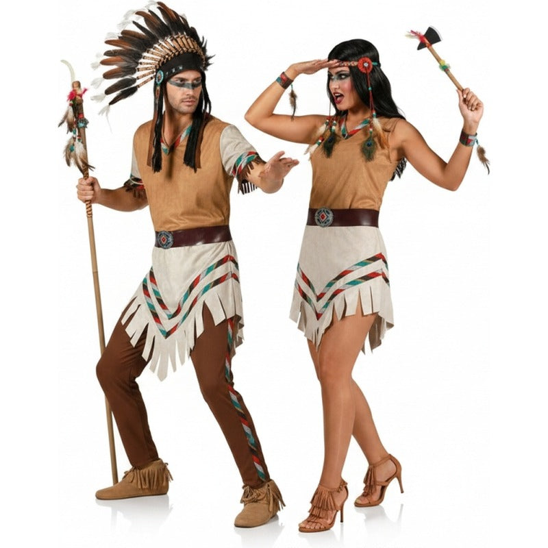 Sioux-Indianer Paarkostüm für Erwachsene