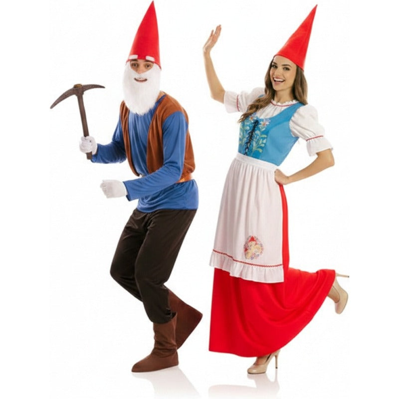David der Gnom und Lisa Paarkostüm für Erwachsene