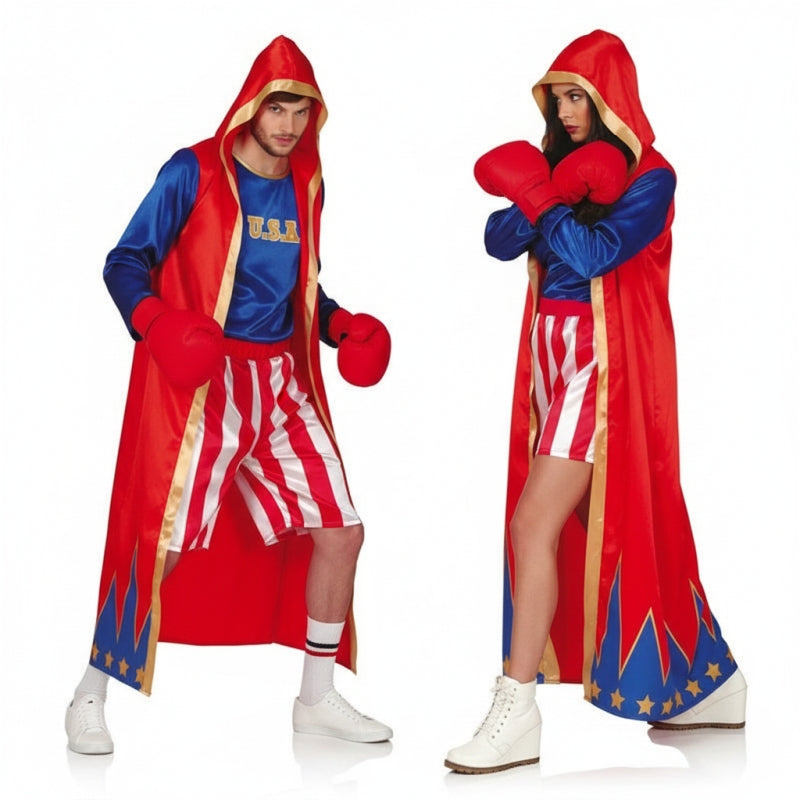 Boxer Paarkostüm für Erwachsene