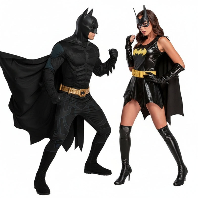 Batman und Batgirl Paarkostüm für Erwachsene