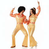 Disco Gold 70er Jahre Paarkostüm für Erwachsene