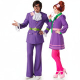 Austin-Powers-Spione Paarkostüm für Erwachsene