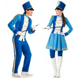 Soldat und blaue Majorette Paarkostüm für Erwachsene