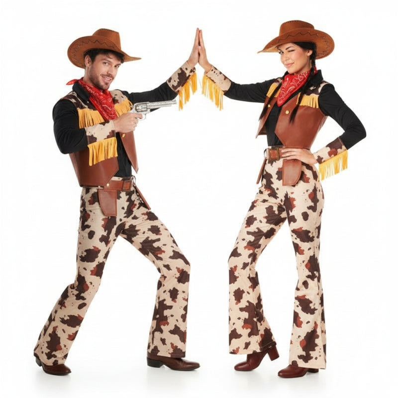 Cowboys Rancho Fuerte Paarkostüm für Erwachsene