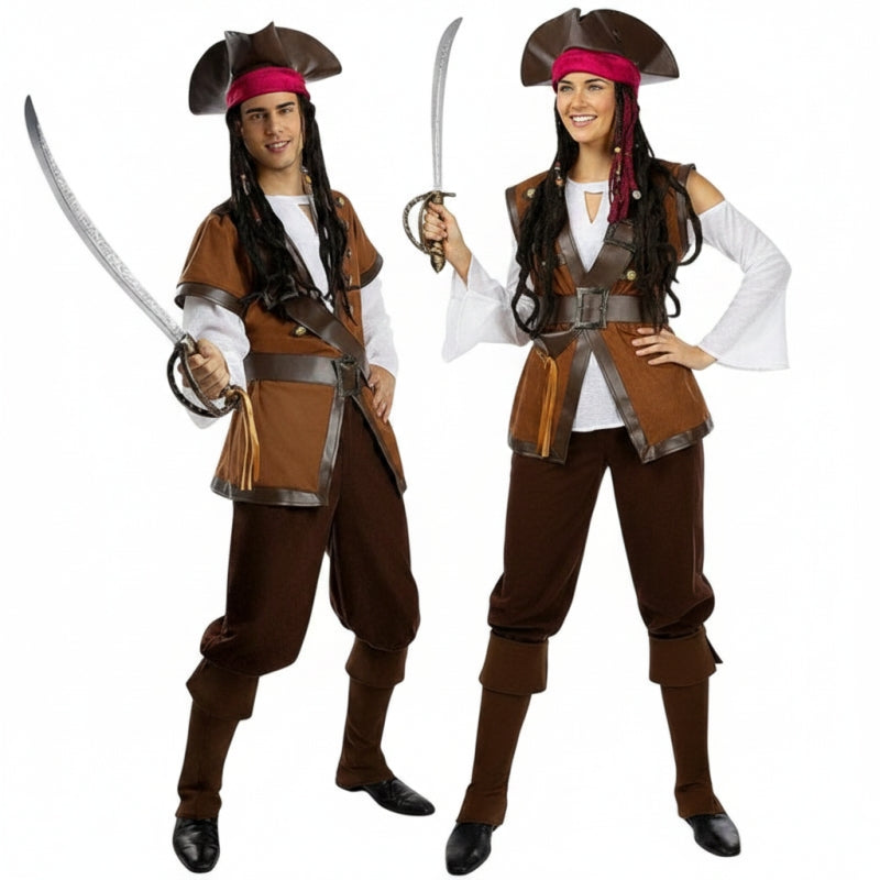 Piraten Freibeuter Paarkostüm für Erwachsene