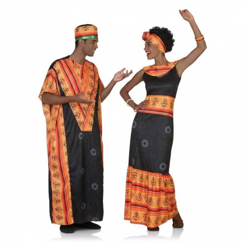 Afrikaner Paarkostüm für Erwachsene