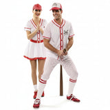 Baseball-Spieler Paarkostüm für Erwachsene