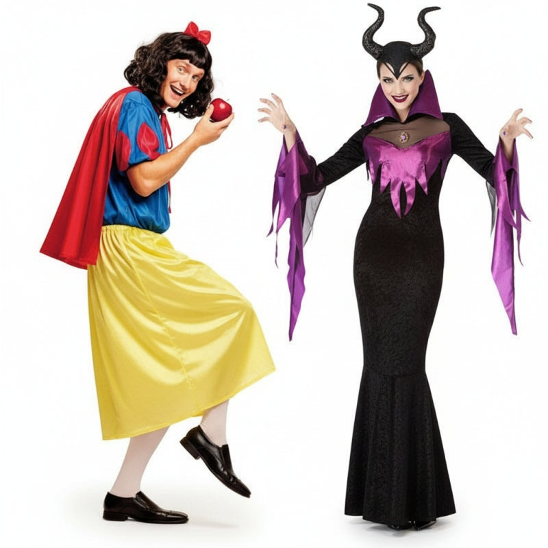 Schneewittchen und Maleficent Paarkostüm für Erwachsene