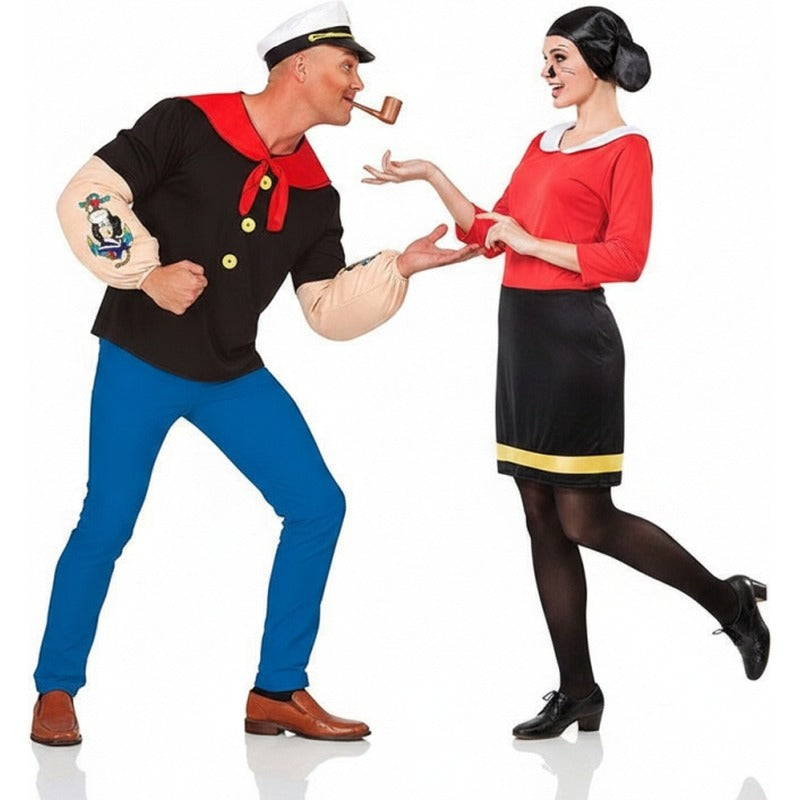 Popeye und Olivia Paarkostüm für Erwachsene