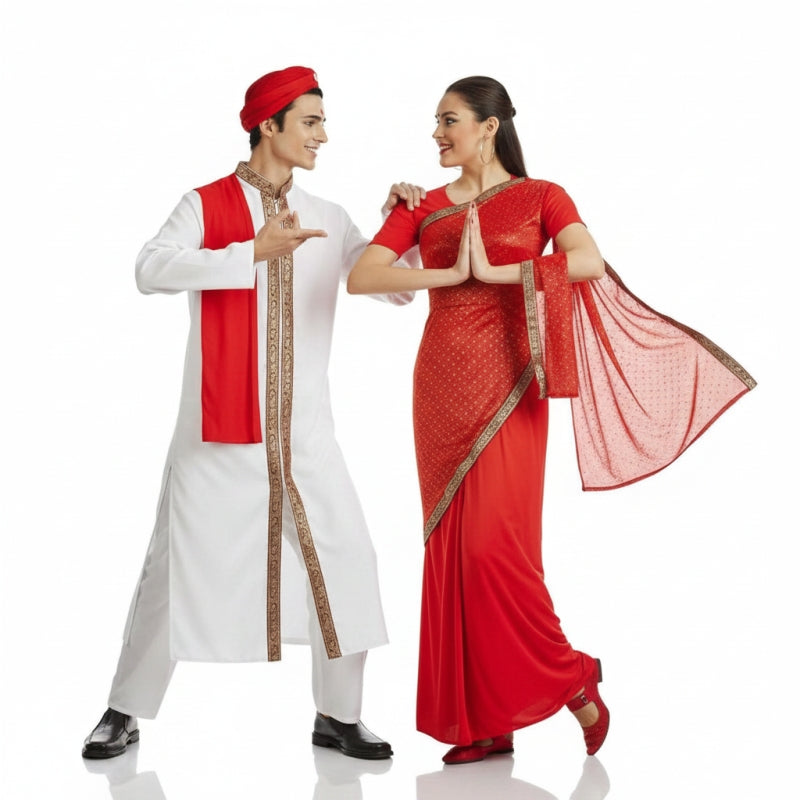 Indisches Bollywood Paarkostüm für Erwachsene