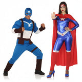 Captain America Paarkostüm für Erwachsene