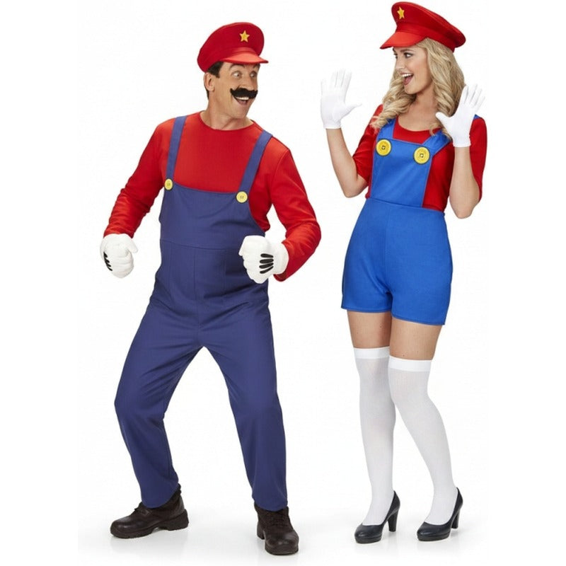 Mario Bros Paarkostüm für Erwachsene