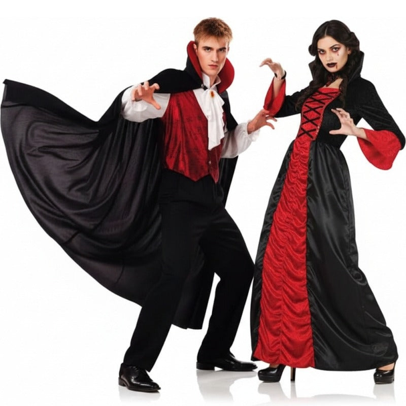 Mysteriöse Vampire Paarkostüm für Erwachsene