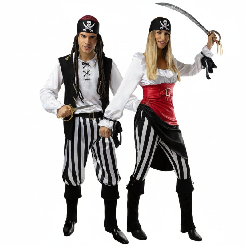 Abenteuerpiraten Paarkostüm für Erwachsene