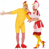 Huhn und Henne Paarkostüm für Erwachsene
