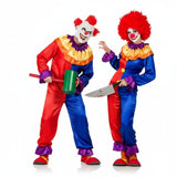 Teuflische Clowns Paarkostüm für Erwachsene