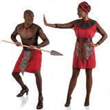 Maasai-Krieger Paarkostüm für Erwachsene