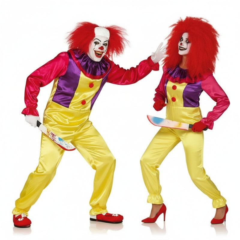 Mörderclowns Paarkostüm für Erwachsene