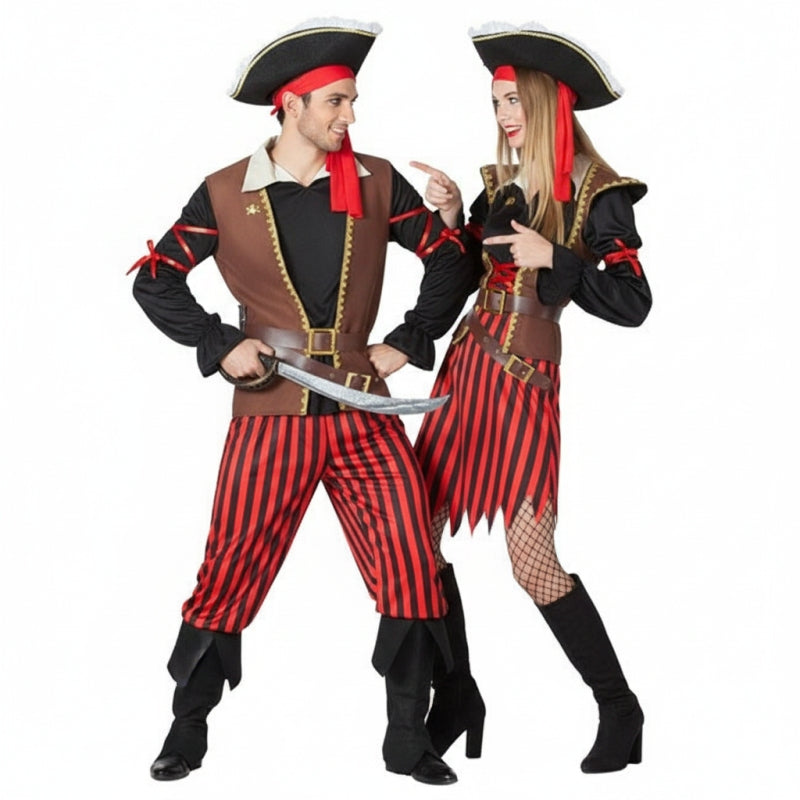 Piratenkapitäne Paarkostüm für Erwachsene