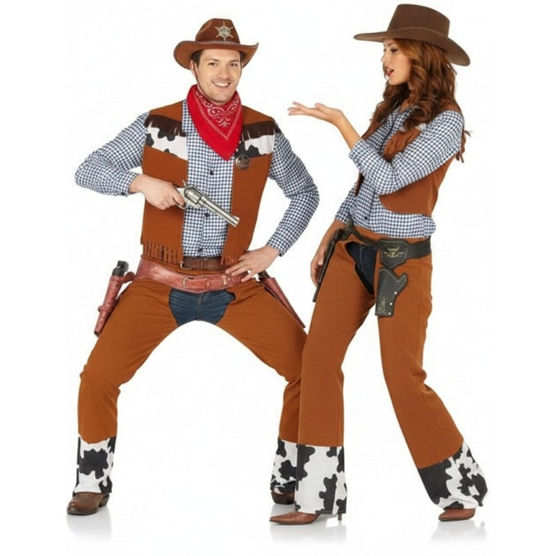 Rodeo-Cowboys Paarkostüm für Erwachsene